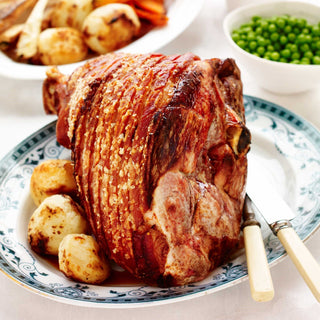 Traditional Roast Pork Leg with Crackling