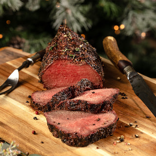 Sirloin Roast with Herbs, Garlic and Peppercorn Crust