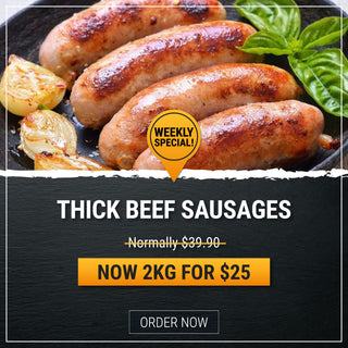 Thick Beef Sausages