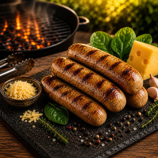 Chicken Cheese & Spinach Gourmet Sausages