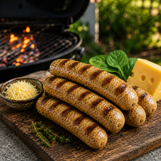 Chicken Cheese & Spinach Gourmet Sausages