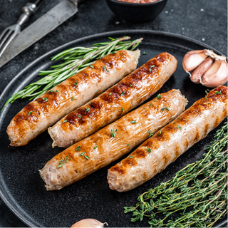 Wild Mushroom and Garlic Pork Sausages