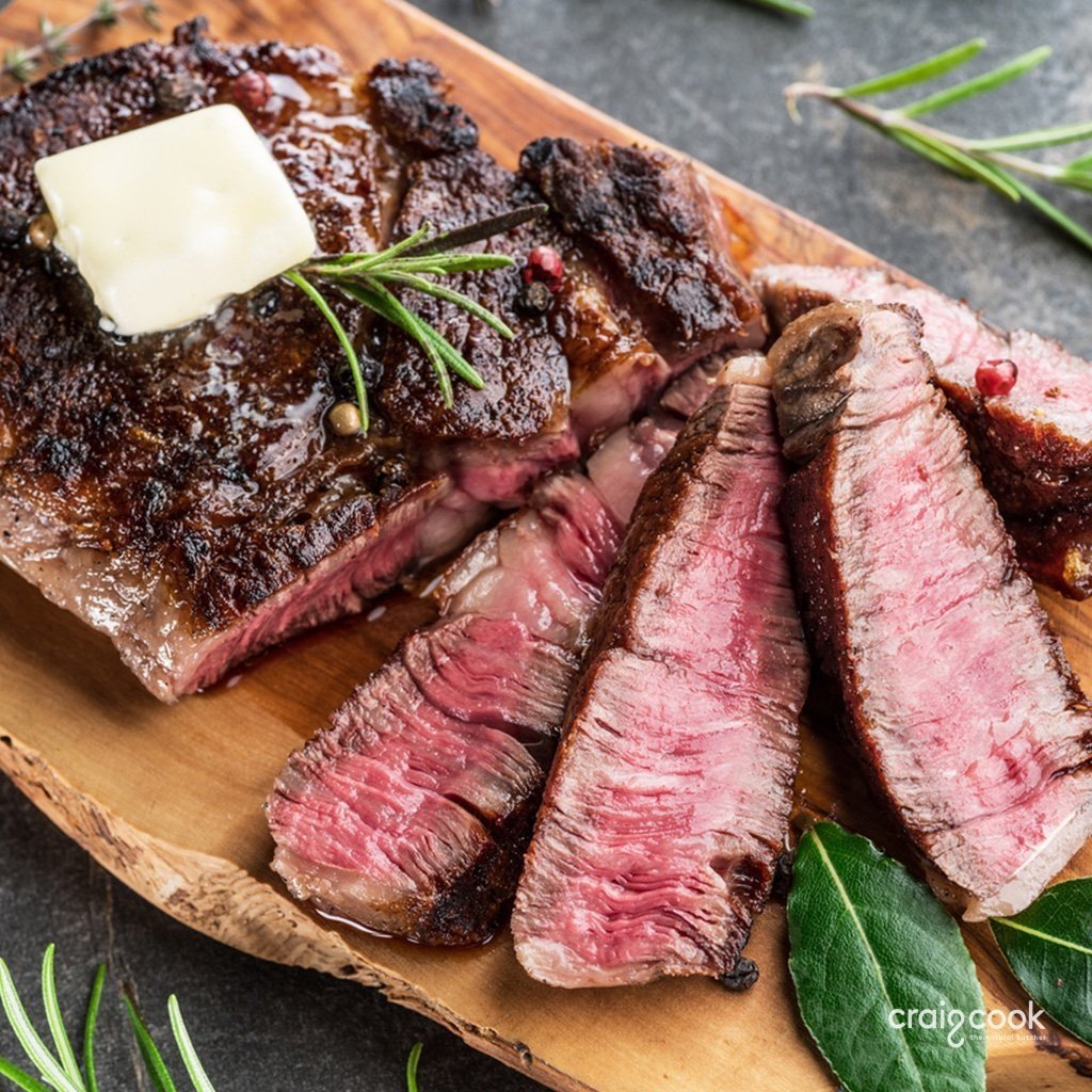 Rib Eye on the Bone (500g) – Craig Cook The Natural Butcher