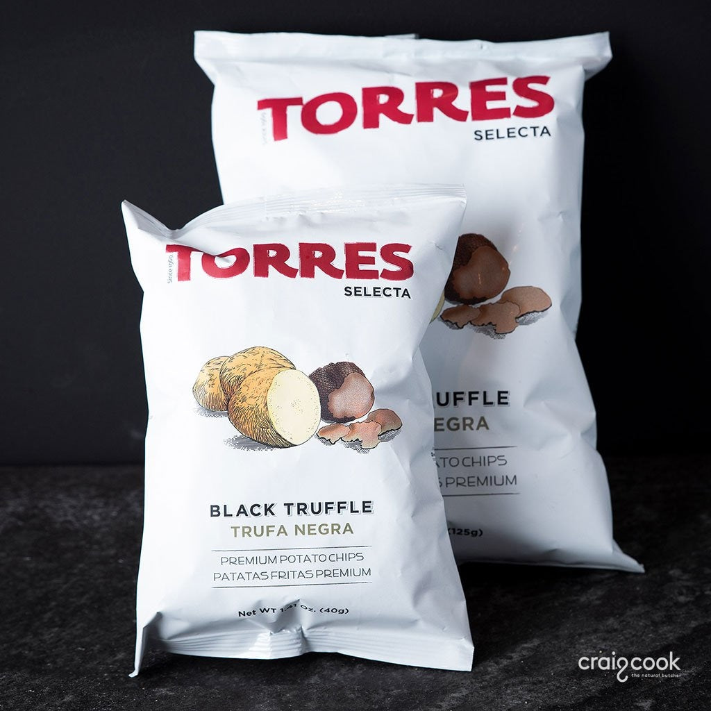 Torres Patatas Black Truffle Chips 40G Gourmet Foods